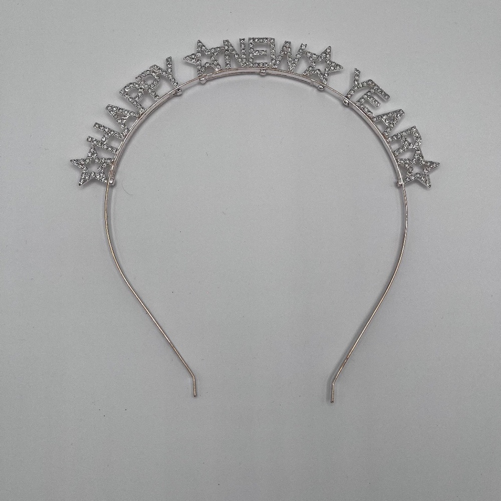 Happy New Year Rhinestone Tiara/Headband